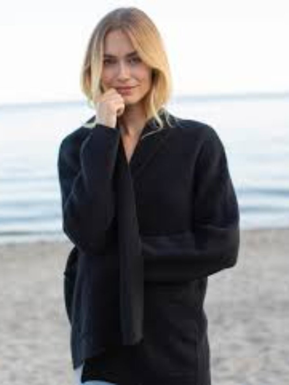 Marea by Liz Joy Eliza Cashmere Wrap Cardigan Sweater S/M
